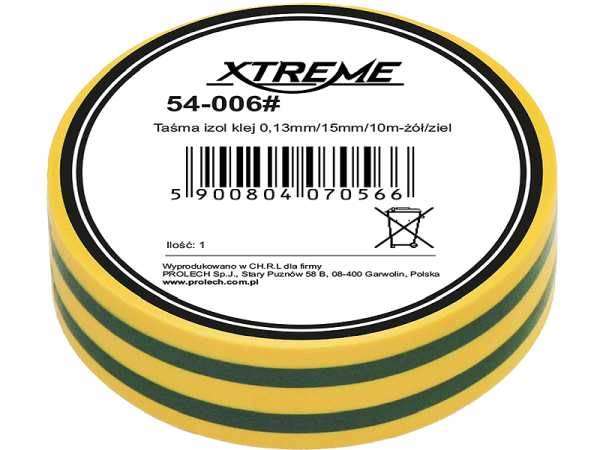Taśma   Izolacyjna  10m żółta z paskiem Xtreme