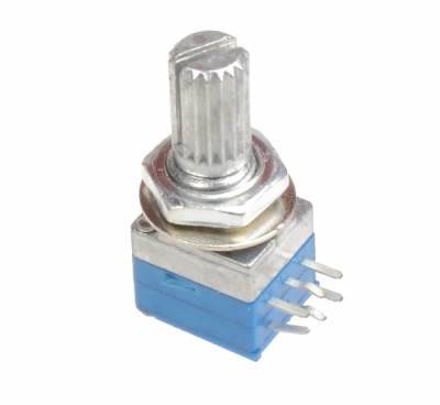 Potencjometr Obr.  20Kx2 A20k (zielony) logarytm