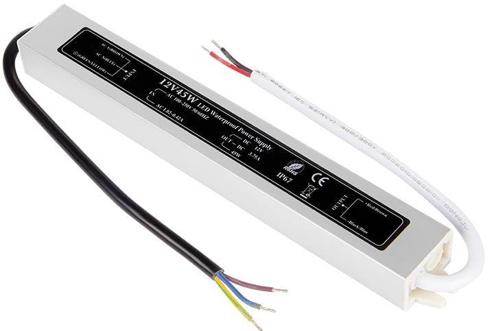 Zasilacz 12V  3,75A 45W IP67 metal hermet 