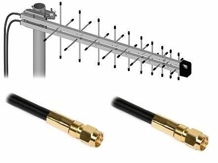 Antena GSM LTE  2x5dBi Kier. z przew. 10m SMA