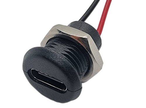Gniazdo USB typ C 2p z przewodem