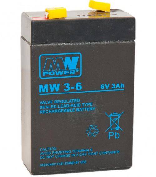 Akumulator 6V 3,0Ah MW Power