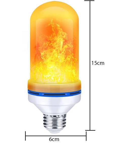 Żarówka LED 230V E27 imitująca płomień