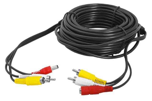 Kabel do kamer RCA+ DC  15m AV15