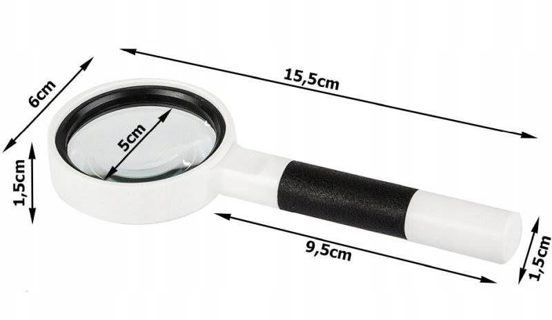 Lupa ręczna 60mm soczewka 60mm x7