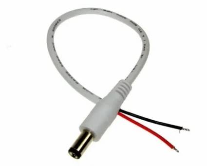 Wtyk DC 5,5/2,1 z przewodem 10cm