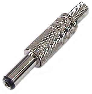 Wtyk DC 5,5/2,1 metal