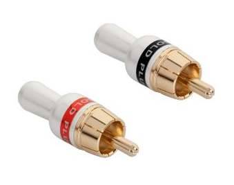 Wtyk RCA metal złoc. 5mm professional
