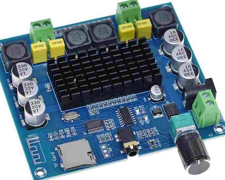 Wzmacniacz audio moduł 2x50W+bluetooth+SD+AUX 