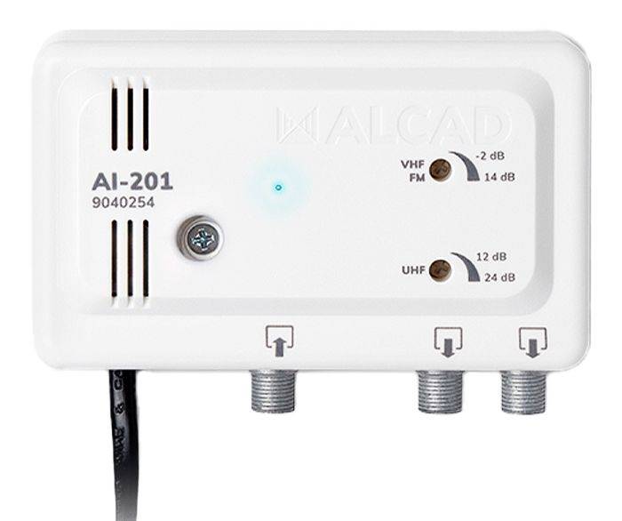 Wzmacniacz Anten AI-201 24dB z rozg. + reg. x2