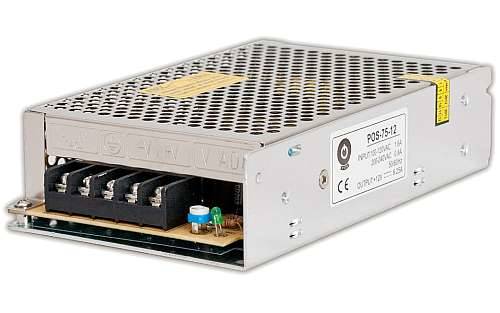 Zasilacz 12V  6,25A w met. obudowie reg.