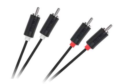 Kabel 2xRCA -2xRCA  5m  Cabletech cienki