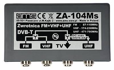 Zwrotnica Anten zew. ZA-104Ms FM+VHF+UHF 