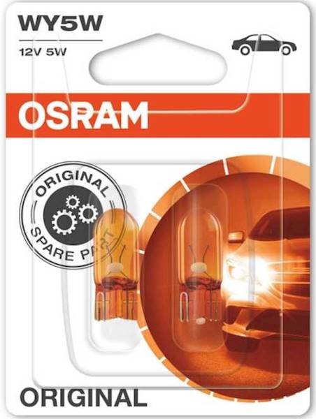 Żarówka  12V sam. R10 5W żółta 2szt/kpl Osram