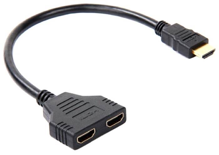 Rozgałęźnik HDMI 2/1 rozdzielacz z 1 odb. na 2 urz
