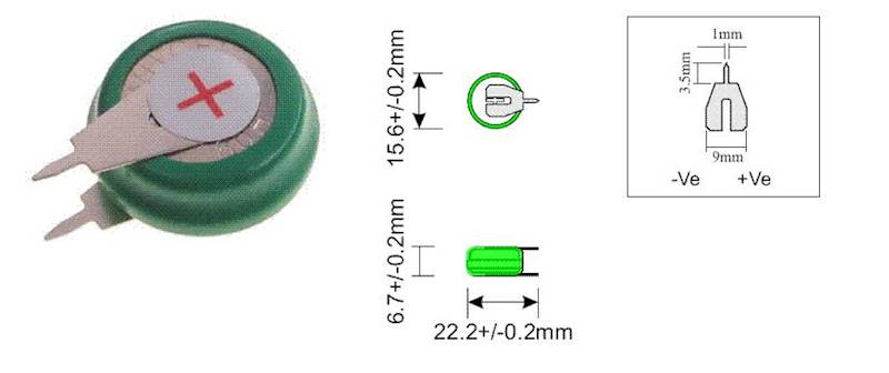 Akumulator   1,2V   80mAh