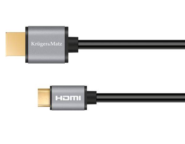 Kabel HDMI wt/wt-mini  1,8m  Kruger&Matz