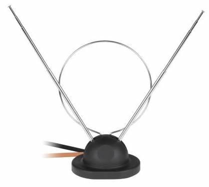 Antena  Teleskop. TV 2 + R z podstawką 2-przew