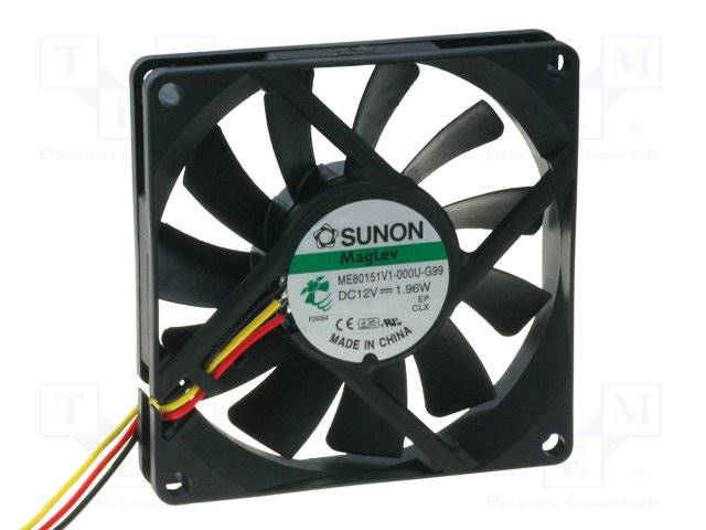 WENTYLATOR  80x15  12V Sunon  3-przew