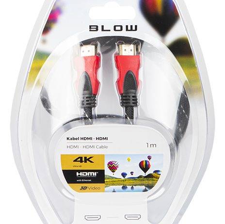 Kabel HDMI wt/wt  1,0m 4K 3D Premium złoc