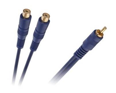 Rozgałęźnik RCA-wt / 2xRCA-gn z przewodem