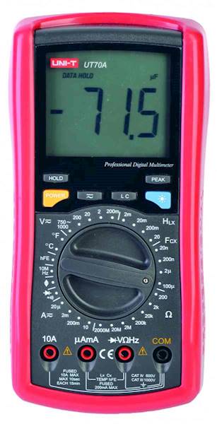 Miernik cyfrowy UT70A 100u 40H 10Mhz