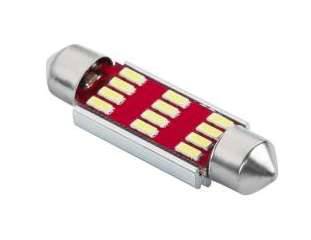 Żarówka LED 12V paluszek 42mm (24V) 12-led Canbus