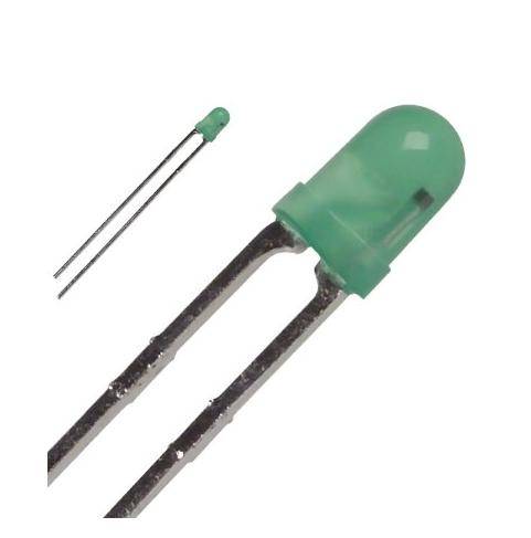 Dioda LED 3mm migająca zielona