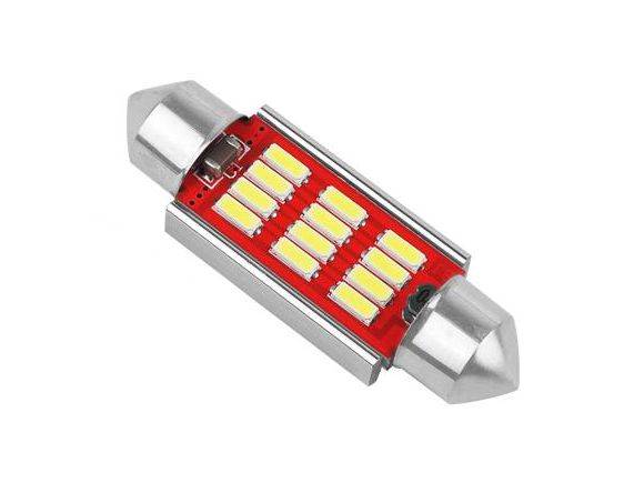 Żarówka LED  12V paluszek 39mm 12V 12led Cambus