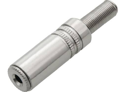Gniazdo Jack 3,5 stereo na przewód metal