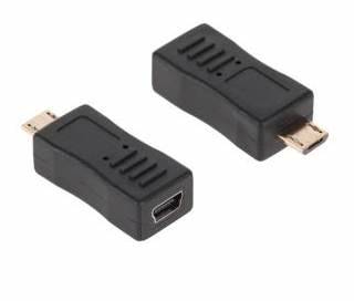 Redukcja USB mini - wtyk USB micro gniazdo