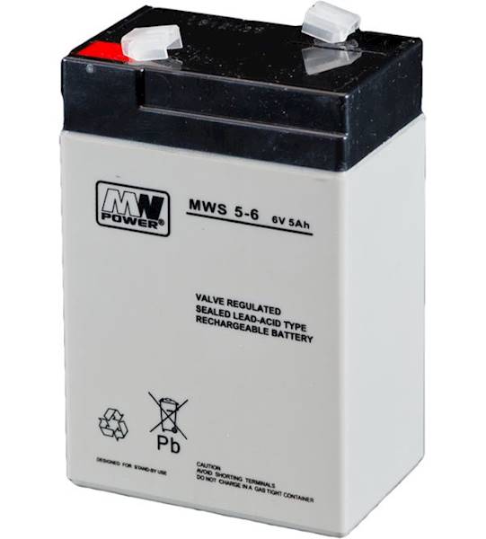 Akumulator   6V  5Ah MWS Power