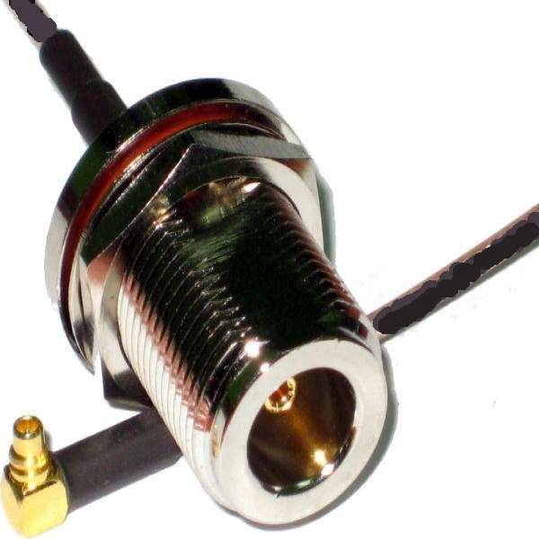 Kabel Pigtail MMCX-wt. / N-gn.