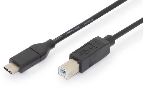Kabel USB B/C typ C  1,8m  do drukarki