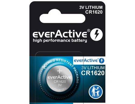 Bateria  CR1620  3V Litowa everActive pastylka