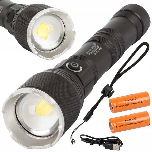 Latarka CREE 20W z aku P160 ład usb Cree 