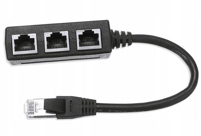 Adapter LAN 3xRJ45 Splitter FTP