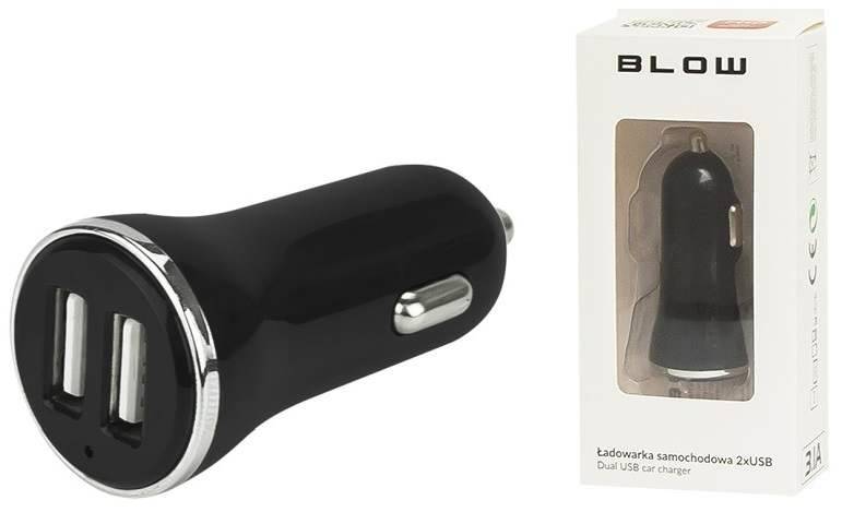 Ładowarka  USB sam. 3,1A 2xUSB