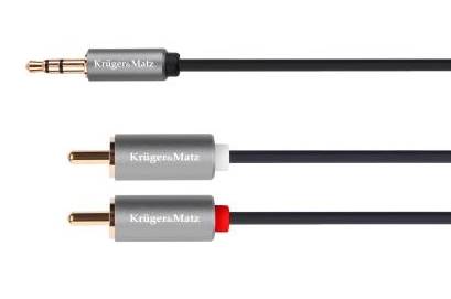 Kabel 2xRCA - JACK 3,5 10m Kruger&Matz