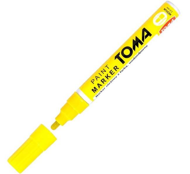 Marker Olejny 2,5mm Żółty Toma
