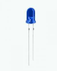 Dioda LED  5mm  Niebieska matowa 5cd