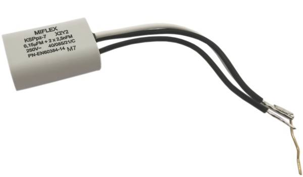 Kondensator MKT      0,15uF+2,5n 250V 3p przeciwza