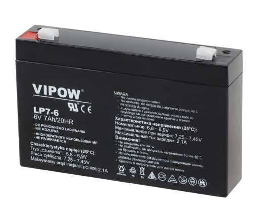 Akumulator 6V 7Ah Vipow