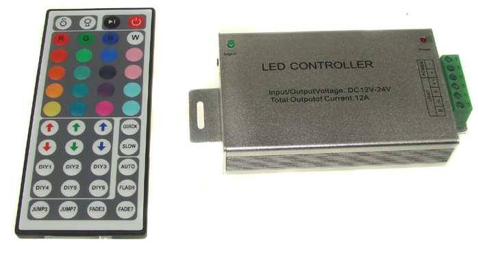Sterownik taśm led RGB  44p 12A (3x4A)