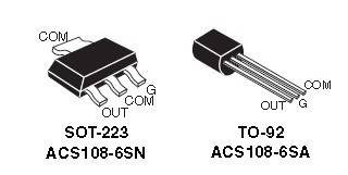 TRIAK ACS108-6SN smd