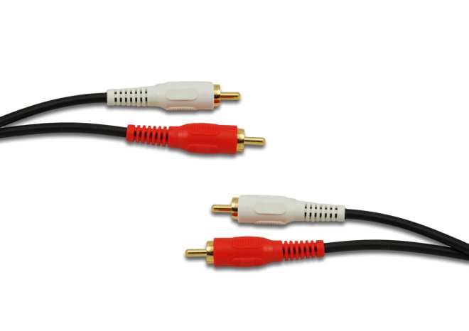 Kabel 2xRCA -2xRCA  1,5m gruby złoc.