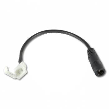 Złącze taśmy LED 10mm 2p zatrzask z gniazdem DC