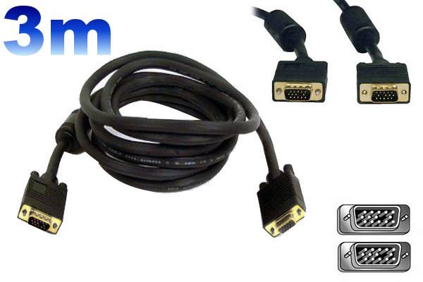 Kabel VGA DB15 wt./wt.  3m  