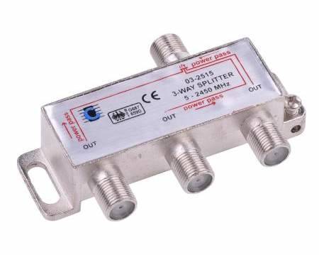 Rozgałęźnik  Ant. 3 Splitter 4F power pass