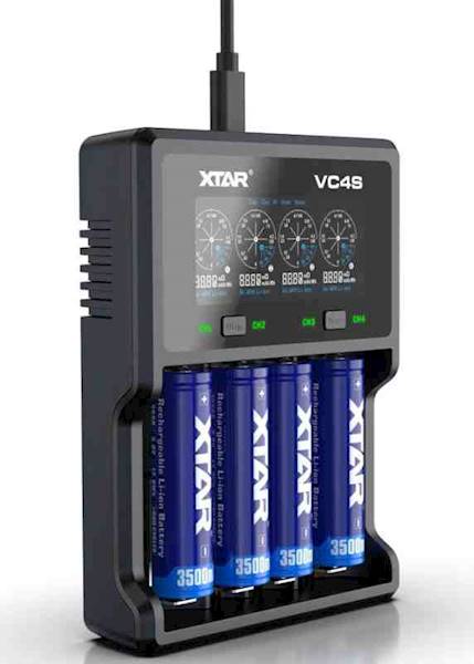 Ładowarka uniwersalna LCD VC4S Xtar Mikroproc 3A